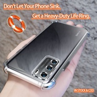 Huawei P40 Pro 5G ELS-NX9 N0 AN00 TN00 AL00 LX4 Crystal Clear 4 Corners Shockproof Soft Jelly Phone 