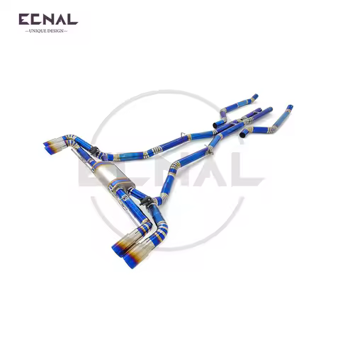 Ecnal Exhaust Valved Catback Pipe for BMW X5 G05 X6 G06 M50i V8 4.4T High Quality TC4 Titanium Alloy