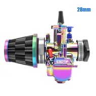 ZSDTRP Motorcycle Colorful Carburetor PWK 21 24 26 28 30 32 34mm Racing Carburetor set for 50cc-250c