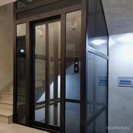 Small Net Loft Two-Layer Hydraulic Trailing Red Elevator Compound Villa Household Elevator Leading E