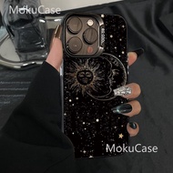 Casing iPhone 11 12 13 14 15 16 17 Pro Max Sun Moon Suitable  Case For iPhone 13PM,16PM,15PM,14PM,12