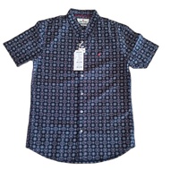 เสื้อเชิ้ตแขนสั้น JOHN HENRY ทรง Slim รุ่น JH S2SSP114 สี NAVY เนื้อผ้า Cotton 100% ของแท้จากโรงงาน