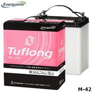 Tuflong (エナジーウィズ) 国産車バッテリー アイドリングストップ車用 M-42 バッテリー (Tuflong IS Lite) LTAM42LB20L
