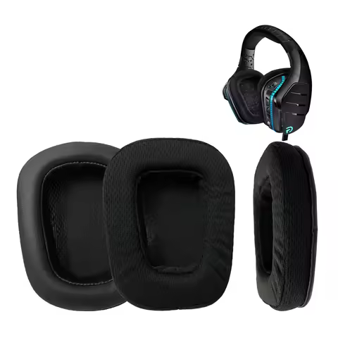 Headphone Ear Pads For Logitech G633 G933 Cushion Sponge Cover Breathable Leather Mesh Ear Cover Pro