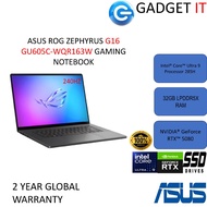 Asus ROG Zephyrus G16 GU605C-WQR163W 16'' 2.5K 240Hz Gaming Laptop ( CU9-285H, 32GB, 2TB SSD, RTX508