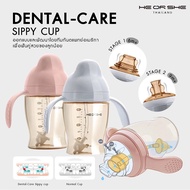 พร้อมส่ง Heorshe 🇺🇸stage 1 & stage 2แก้วหัดดื่มช่วยทำให้ฟันสวยเรียบเสมอ มีลูกลอยกันสำลัก ทนร้อนสูง น