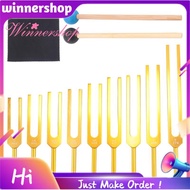 Tuning Forks Set 9Pcs 174/285/396/417/528/639/741/852/963Hz Tuning Fork, Sound Healing Tool Set for 