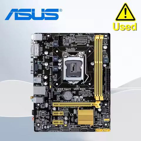 Used Asus H81M-K Desktop Motherboard H81 Socket LGA 1150 i3 i5 i7 DDR3 16G Micro-ATX Original Mainbo