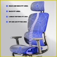 ♝ ∈ ❁ INPLAY EF100-G Ergonomic Chair Adjustable Breathable Design Long Sitting Comfort With Foot Re