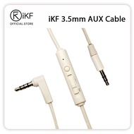 iKF Aux Audio Cable, 3.5mm Dual Head Plug-In Mobile Phone Computer Cable, Over-Ear Headphones Cable