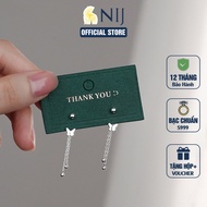 BôngTai Hạt Tròn Tua Rua Butterfly Bạc S999