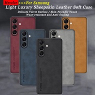 Casing Luxury Sheepskin Leather Suitable For Samsung ss Galaxy M55 M53 M52 M32 M23 M15 J8 J7 J6+ J5 