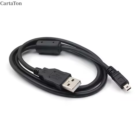 USB to Mini 8P Data Cable for Digital Camera Phone 5 Core Wire for Nikon Olympus Sony Casio Sanyo Fu
