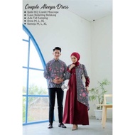 Couple Gamis Batik Kombinasi