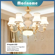 ✨Rusak bisa diganti✨Lampu hias gantung ruang tamu kristal murah minimalis Chandelier modern lampu baru restoran mewah paket pencahayaan kristal ZX