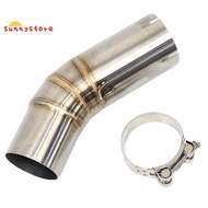 Slip on for  959 Panigale 60mm Motorcycle Exhaust Middle Link Pipe Escape Stainless Steel Muffler