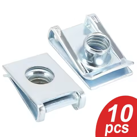 10pcs U Type Clips M4 M5 M6 M8 Thread 8mm 5mm 6mm 4mm Reed Nuts for Car Motorcycle Scooter ATV Moped