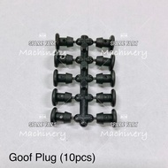 10pcs hole / goof repair 4mm plug for polipaip LDPE fertigasi irrigation watering system