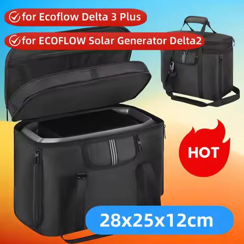 Carrying Case for Ecoflow Delta 3 Plus/Solar Generator Delta 2 Portable Power Station Bag Outdoor St