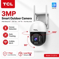 TCL C1LD2 3MP Outdoor WiFi CCTV Camera IP66 Waterproof PTZ Human Detection Auto Tracking Two-Way Aud