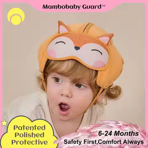 Mambobaby Guard Hat Fox Safe Anti-Shock Baby Helmet Toddler Head Protector Infant Headgear Learn Cra