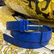 💎Han's house精品服飾💎 BOTTEGA VENETA BV 藍 編織 皮帶 真皮 寬3cm 原價20800