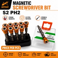Power Driver Bit 65mm magnet ring PER PCS PH2(+)(+)