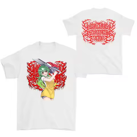 Yandere Chainsaw Factory Saw Sauce Black Gold Dark Rock Animation Anime Leisure T-Shirt Luxury Brand