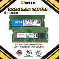 [Local Stock]Kingston/Crucial DDR4 SODIMM Laptop memory 4GB/8GB/16GB 2400Mhz/2666Mhz/3200Mhz DDR4 No