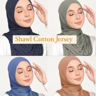 Shawl Cotton Jersey berkualiti terbaik (stok sedia ada)