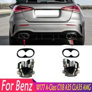 For Mercedes Benz W177 A-Class C118 A35 CLA35 AMG High Quality Rear Bumper Exhaust Tail Pipe Muffler