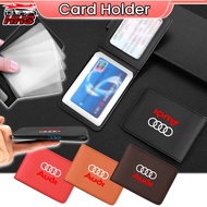 Audi Multi Functional Driver's License Set Mini Slim Wallet Pu Leather Multi Slot Design Card Bag Pr