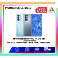 100% ORI IMPORT SET OPPO RENO 6 PRO PLUS 5G 8GB RAM + 128GB ROM / 12GB RAM + 256GB ROM