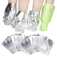 100pcs Aluminium Foil Remover Wraps With Acetone Nail Art Soak Off Acrylic Gel Nails Polish Removal 