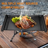 19.3 X 9.1inches Cast Iron Griddle with Flat Surface Pancake Griddle Top Griddle for Open Flame and