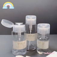 JUNE 200/300ml Nail Art Bottle Empty Press Pumping Bottle Cleaner Polish Remover Bottle