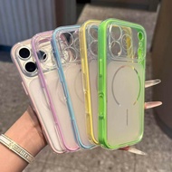 Skin Feel Frosted Second Change Two-in-One Transparent Color Suitable for iP 17 16promax Phone Case 