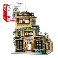 ENJBRICK Flowers City Coffee Shop Building Set for Adutls,Architecture Building House Kit for Boys a