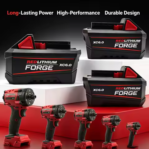 Fit Original Milwaukee M18 XC6.0Ah Lithium Battery,For Orchard Hedge Trimming Lawn Blower Farm Lands