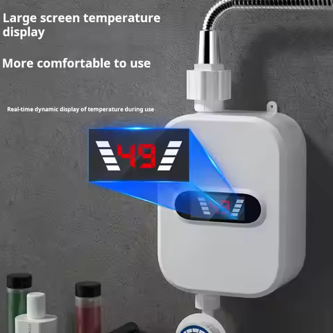 3000W Electric Mini Instant Hot Water Heater Bathroom Faucet Tap Instant Water Heater Shower Head Se