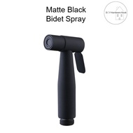 Matte Black Stainless Steel Bidet Spray Holder Hose Set