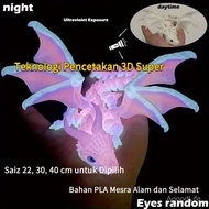 Generic 3D Bercetak Sendi Alih Naga Bertanduk Viral Hadiah Mainan Lelaki