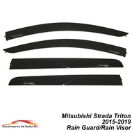 Mitsubishi Strada (Triton) 2015-2020 OEM Injection Type Rain Guard Window Visor