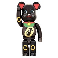 Bearbrick 招財貓 金運 黑色 電鍍 1000%