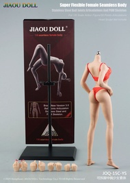 New Product JIAOU DOLL 1/6 Super-Flexible Body Loli Girl Mid Bust Seamless Body JOQ-15C Female Pink/Pale/Suntan Action Figure Toy