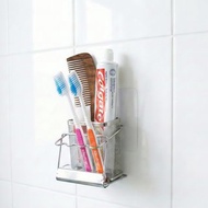 304不鏽鋼　無痕貼片　牙刷架　牙刷籃
