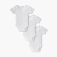 Babyshop Juniors Short Sleeves Bodysuit with Snap Button Closure - Set of 3