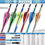 archery (6 btg) arrow aluminium musen 1416, 1515, 1616.