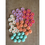 RM4.50/50 pieces : TF-400 - Resin - Bunga - Flower - 1.3 cm to 1.5 cm