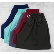 Legit 36-58 Inches Waistline Plain No Logo Taslan Shorts for Men & Women Unisex